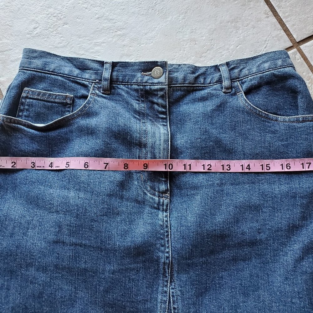 Jones New York Country Denim Jean Skirt Size 8 - Picture 5 of 8